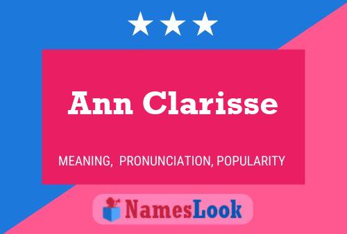 ملصق اسم Ann Clarisse