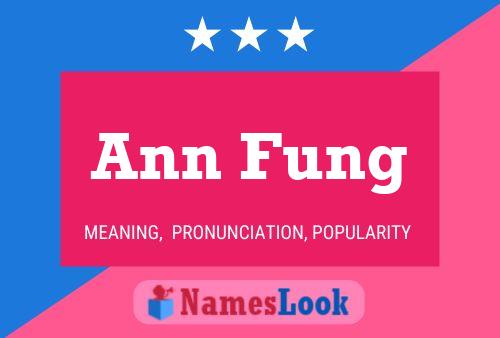 ملصق اسم Ann Fung