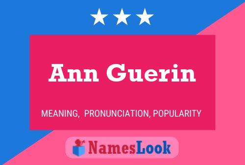 ملصق اسم Ann Guerin