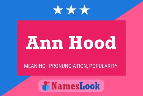 ملصق اسم Ann Hood