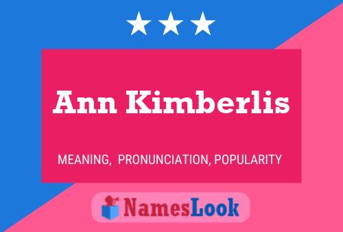 ملصق اسم Ann Kimberlis