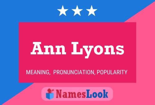 ملصق اسم Ann Lyons