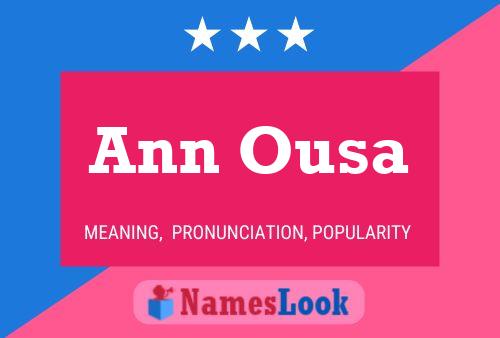 ملصق اسم Ann Ousa