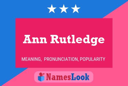 ملصق اسم Ann Rutledge