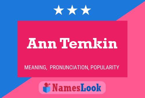 ملصق اسم Ann Temkin