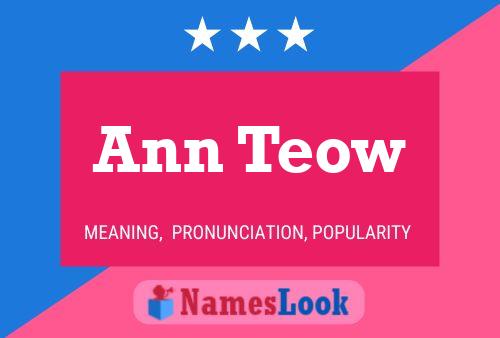 ملصق اسم Ann Teow