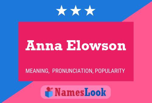 ملصق اسم Anna Elowson