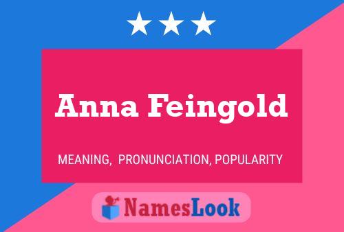 ملصق اسم Anna Feingold