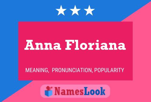 ملصق اسم Anna Floriana