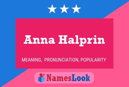 ملصق اسم Anna Halprin