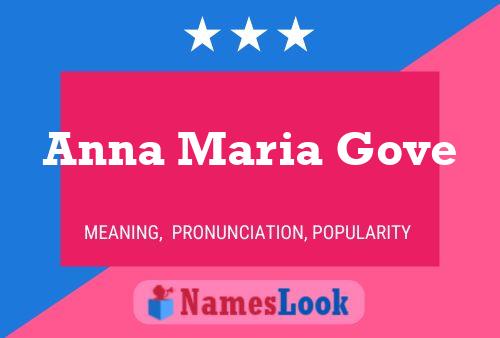 ملصق اسم Anna Maria Gove