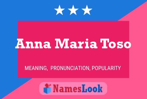 ملصق اسم Anna Maria Toso