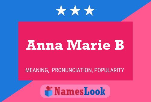 ملصق اسم Anna Marie B