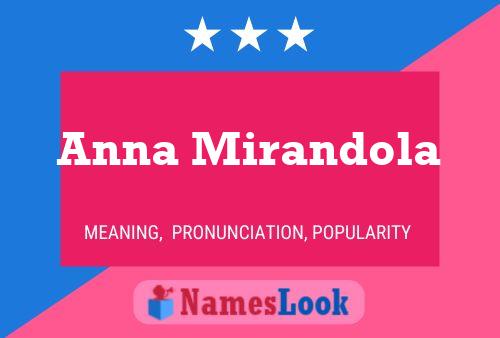 ملصق اسم Anna Mirandola