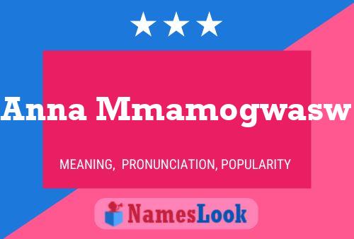 ملصق اسم Anna Mmamogwasw