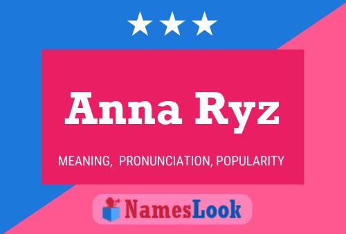 ملصق اسم Anna Ryz