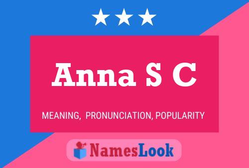 ملصق اسم Anna S C