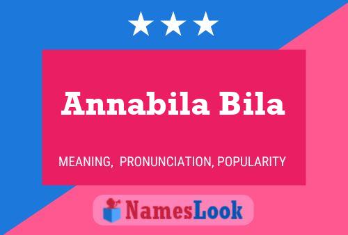 ملصق اسم Annabila Bila