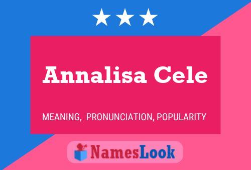 ملصق اسم Annalisa Cele