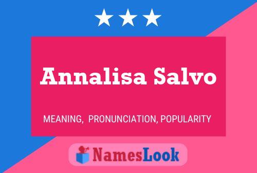 ملصق اسم Annalisa Salvo