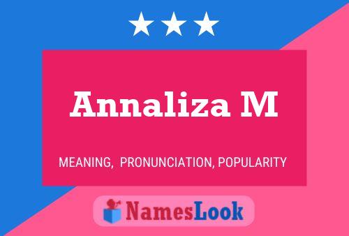 ملصق اسم Annaliza M