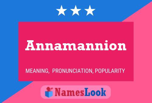 ملصق اسم Annamannion