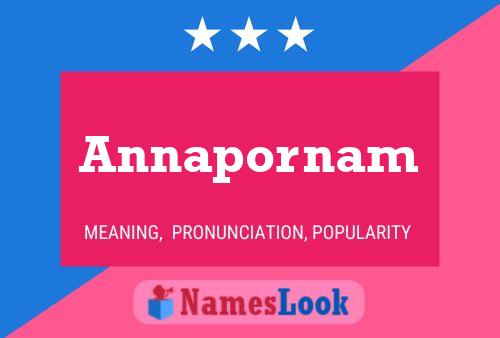 ملصق اسم Annapornam