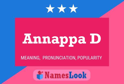 ملصق اسم Annappa D