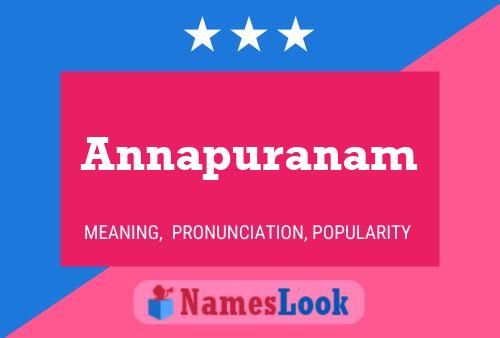 ملصق اسم Annapuranam