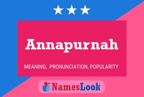 ملصق اسم Annapurnah