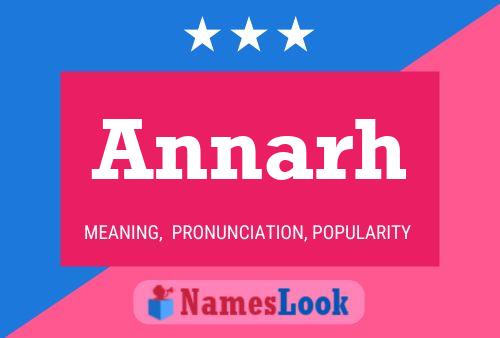 ملصق اسم Annarh