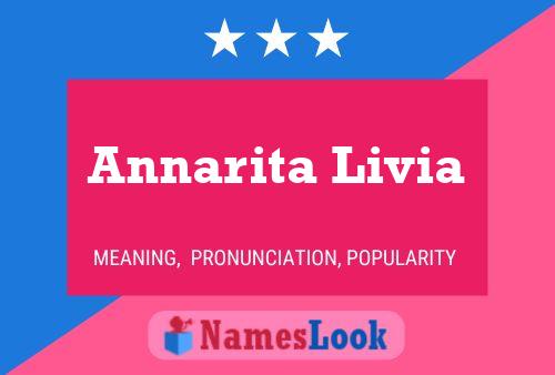 ملصق اسم Annarita Livia