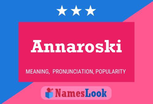 ملصق اسم Annaroski