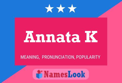 ملصق اسم Annata K