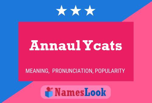 ملصق اسم Annaul Ycats