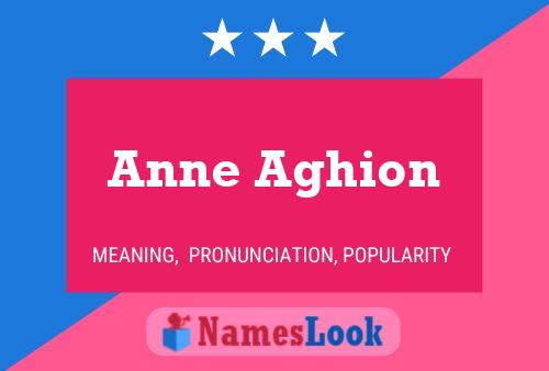 ملصق اسم Anne Aghion