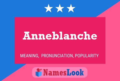 ملصق اسم Anneblanche