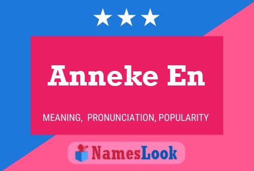 ملصق اسم Anneke En