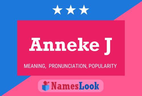 ملصق اسم Anneke J