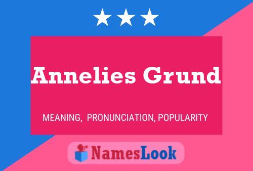 ملصق اسم Annelies Grund