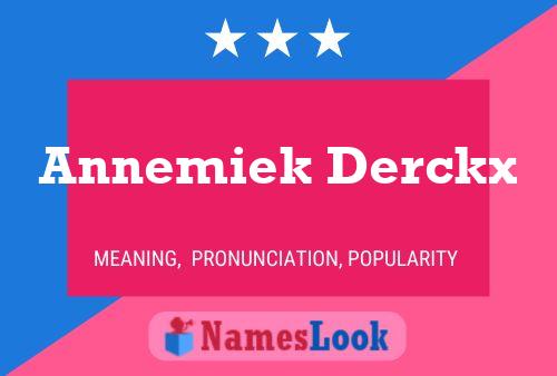 ملصق اسم Annemiek Derckx