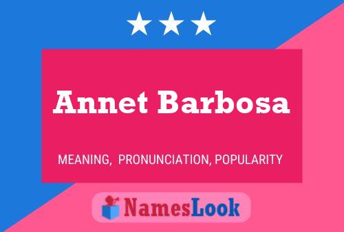 ملصق اسم Annet Barbosa