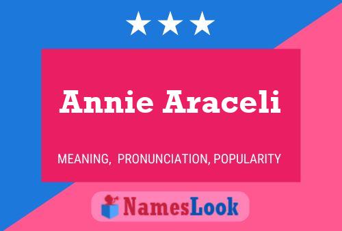 ملصق اسم Annie Araceli