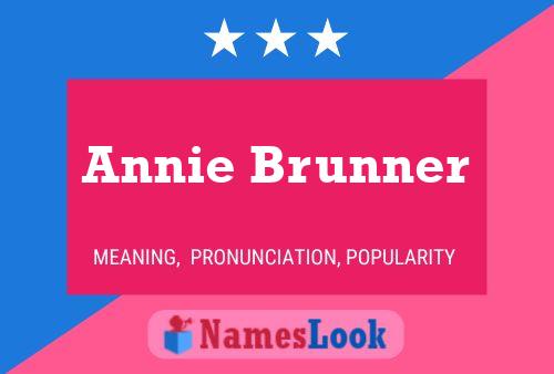 ملصق اسم Annie Brunner