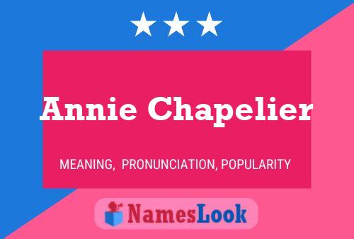 ملصق اسم Annie Chapelier