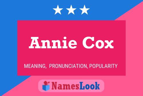 ملصق اسم Annie Cox