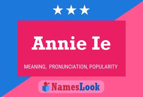 ملصق اسم Annie Ie