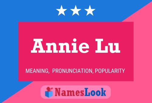 ملصق اسم Annie Lu