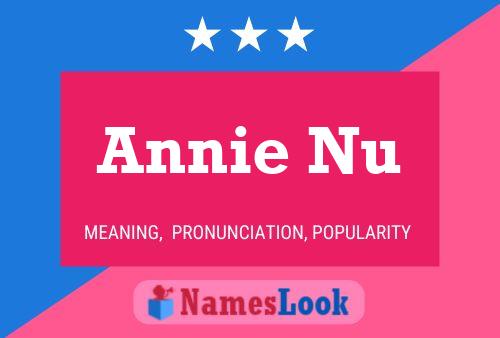 ملصق اسم Annie Nu