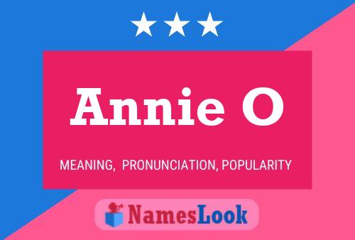 ملصق اسم Annie O